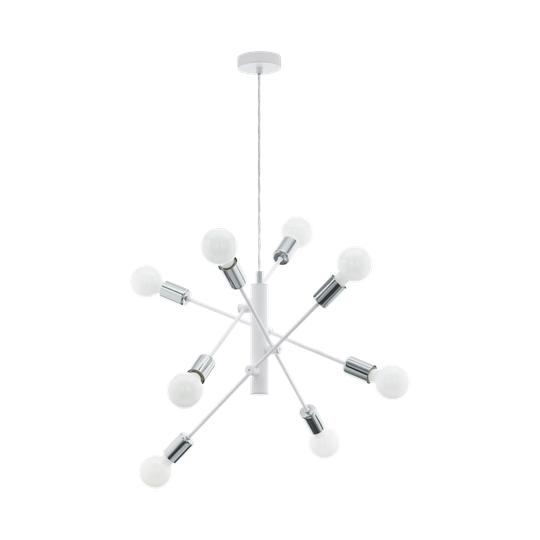 Gradoli 8 ceiling light (valkoinen)