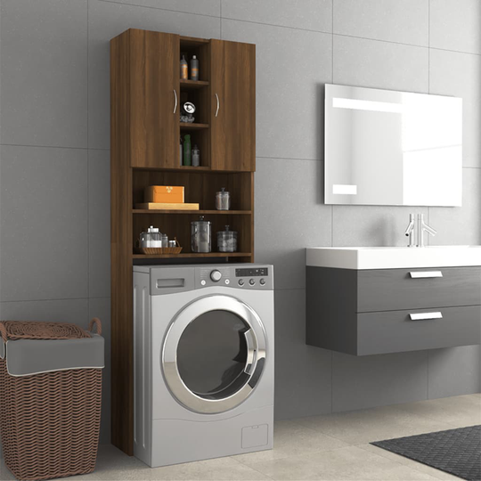 vidaXL Pesukonekaappi ruskea tammi 64x25,5x190 cm
