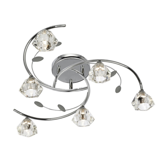 Sierra 6 ceiling light (Kromattu / kiillotettu)