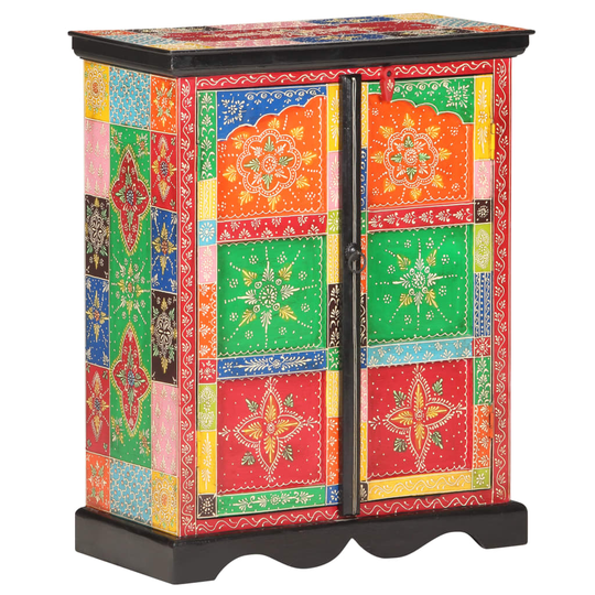 vidaXL Käsinmaalattu senkki 60x30x75 cm täysi mangopuu