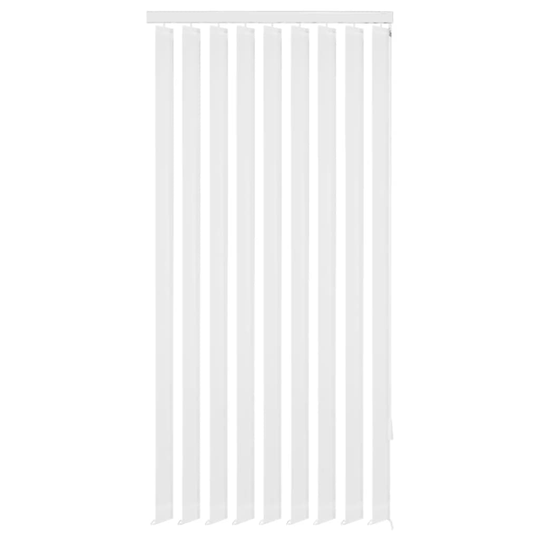 vidaXL Pystykaihtimet Valkoinen Kangas 120x250 cm
