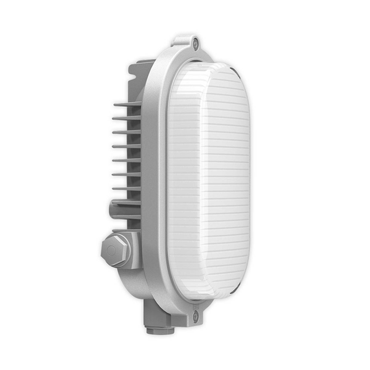 RZB Areno LED-ulkoseinälamppu hopea/valkoinen 840