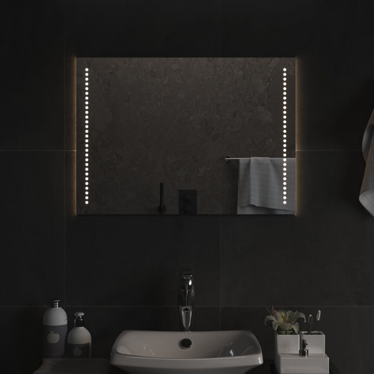 vidaXL Kylpyhuoneen LED-peili 50x70 cm