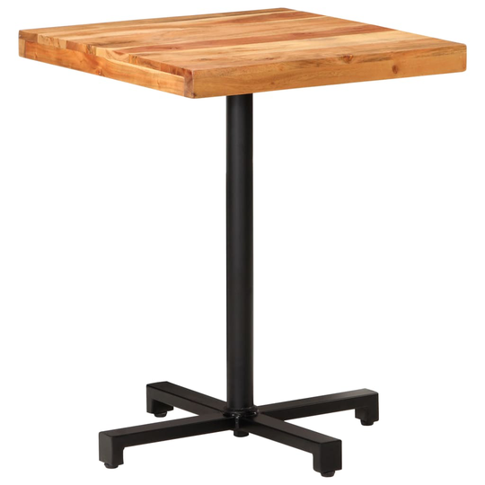 vidaXL Bistropöytä neliö 60x60x75 cm täysi akaasiapuu