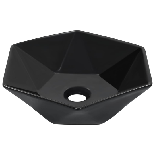 vidaXL Pesuallas 41x36,5x12 cm keraaminen musta
