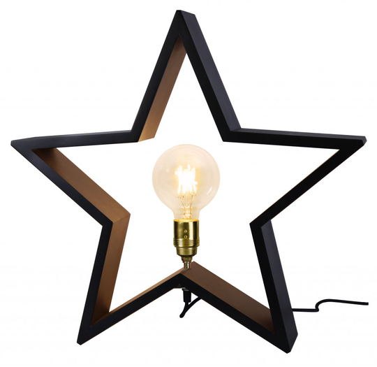 Lysekil tree star 52cm black (musta)