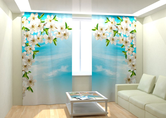 Kuvaverhot SPRING CHERRY FLOWERS 300x260 cm