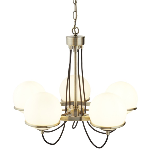 Ceiling light 5 Antique SL (antiikki messinki)