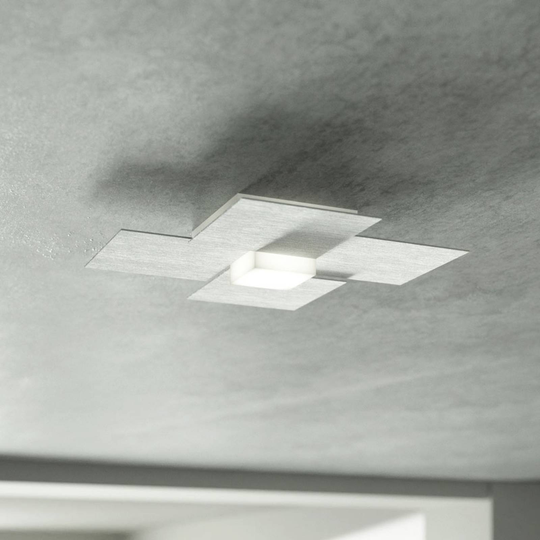 GROSSMANN Creo LED-kattovalaisin, harjattu alu