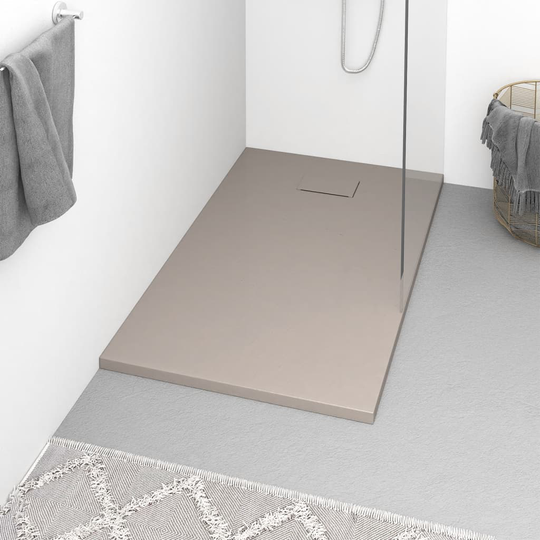vidaXL Suihkualusta SMC ruskea 120x70 cm