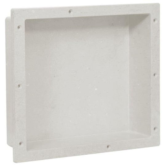 vidaXL Suihkusyvennys mattavalkoinen 41x36x10 cm