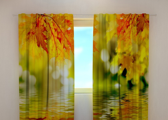 Pimennysverho GOLDEN LEAVES 240x220 cm
