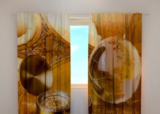 Puolipimentävä verho GLOBE 240x220 cm