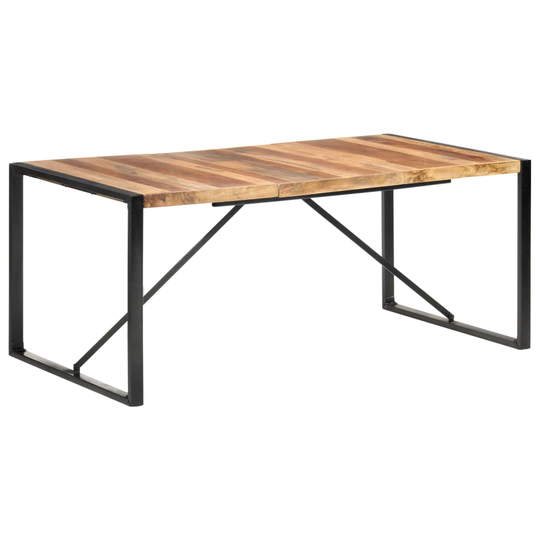 vidaXL Ruokapöytä 180x90x75 cm täysi puu seesamviimeistelyllä