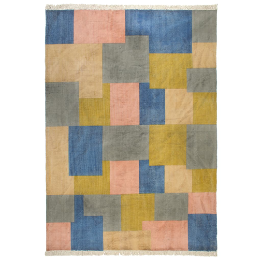 vidaXL Käsin kudottu Kelim matto puuvilla 200x290 cm monivärinen