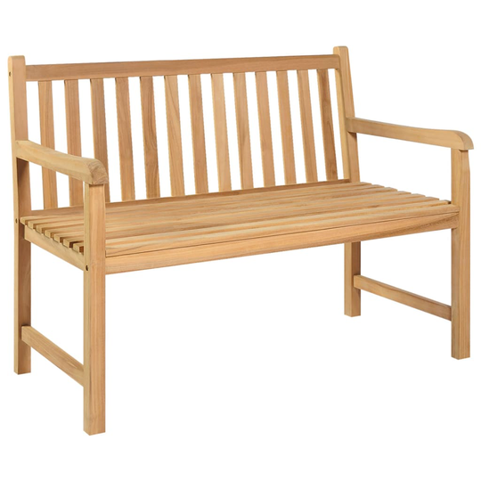vidaXL Puutarhapenkki 114 cm täysi tiikki