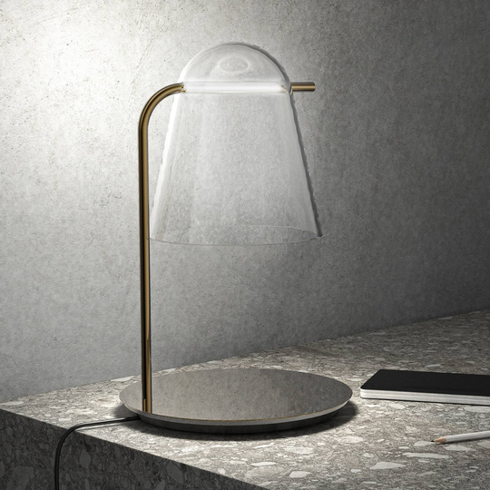 Prandina Sino T3 -LED-pöytälamppu kirkas/kulta