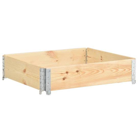 vidaXL Kuormalavan reunus 100x100 cm täysi mänty