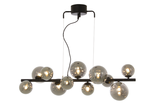 Molekyl ceiling lamp smoke (musta)