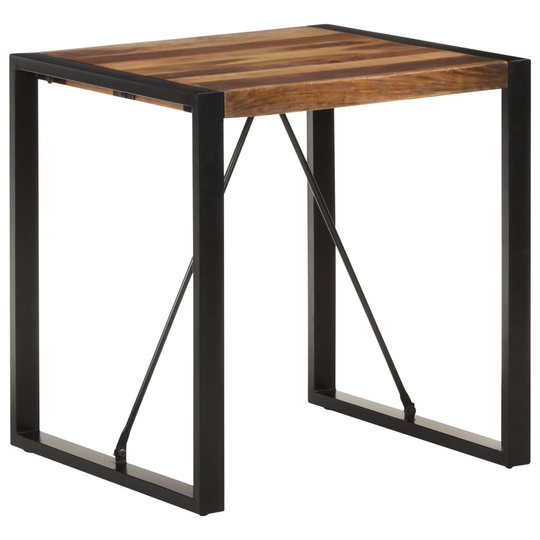 vidaXL Ruokapöytä 70x70x75 cm täysi akaasiapuu seesamviimeistelyllä
