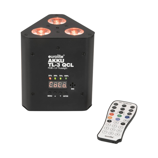 EUROLITE Akku TL-3 QCL -LED-trussivalo RGBW