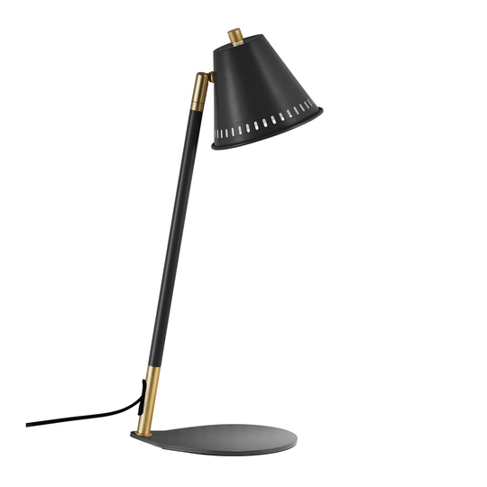 Pine table lamp (Musta)