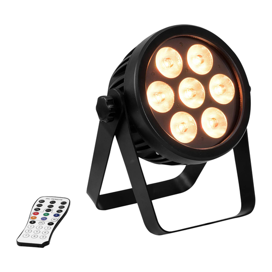 EUROLITE LED 7C-7 Silent Slim Spot -LED-kohdevalo
