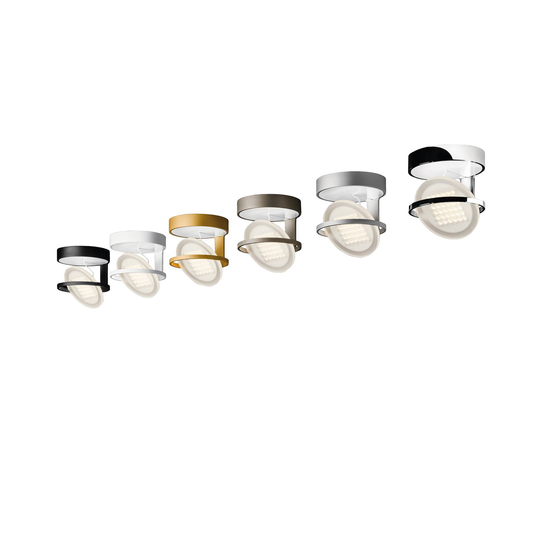 Nimbus Rim R 9 -LED-kattovalo Ø 11 cm 927, harmaa