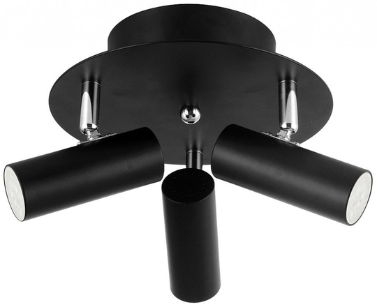 Ceiling 3 spotlight mini (musta)