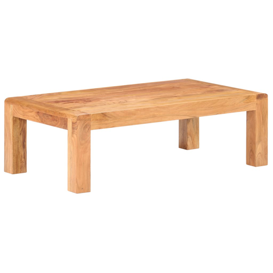 vidaXL Sohvapöytä 110x60x35 cm täysi akaasiapuu seesamviimeistelyllä