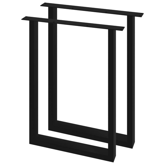 vidaXL Ruokapöydän jalat 2 kpl O-runko 60x72 cm