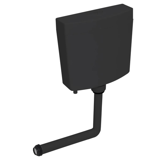 vidaXL WC vesisäiliö 3/6 l musta