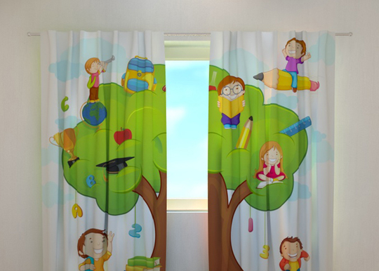 Pimennysverho HAPPY SCHOOL 240x220 cm