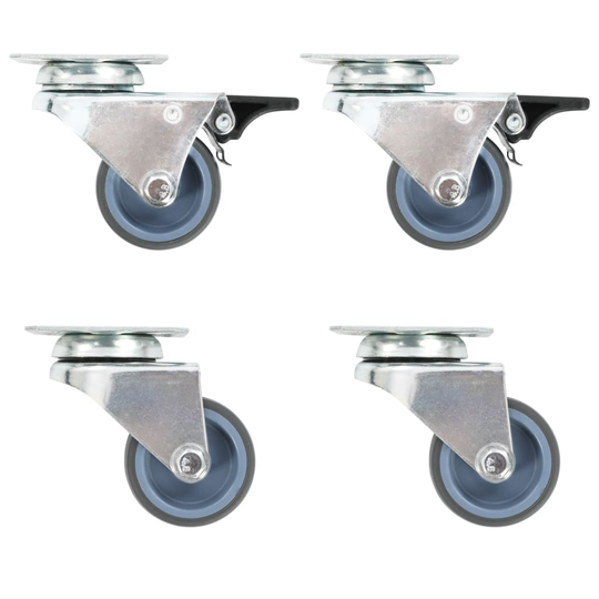 vidaXL Kaksirenkaiset rullapyörät 32 kpl 50 mm