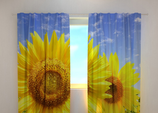 Pimennysverho FLOWERS ON THE SUN 240x220 cm