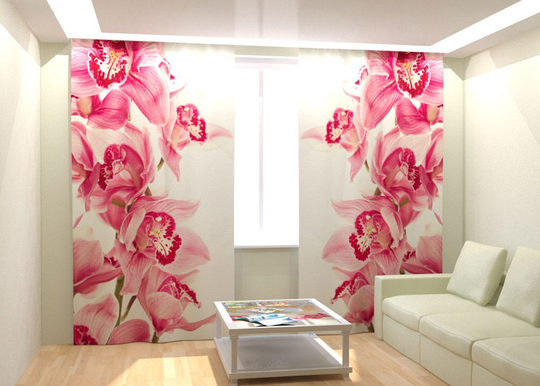 Kuvaverhot VINTAGE ORCHIDS 300x260 cm