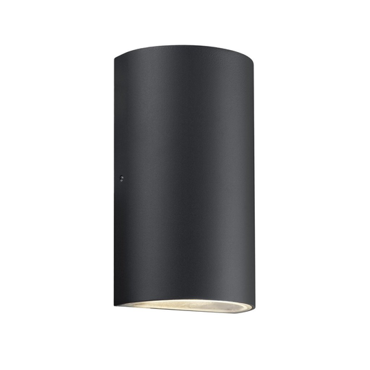Rold round outdoor wall lamp (musta)
