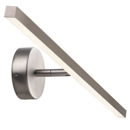 Nordlux IP 83071032 Seinävalaisin LED, 6,5W, IP44, 2700K Harjattu teräs