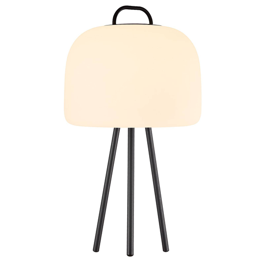 LED-pöytälamppu Kettle Tripod, varjostin 36 cm