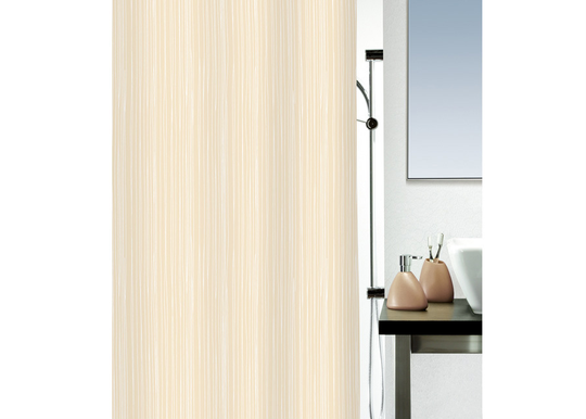 Kangas-suihkuverho RAYA, beige 180x200 cm