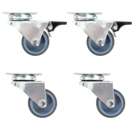 vidaXL Kaksirenkaiset rullapyörät 12 kpl 50 mm