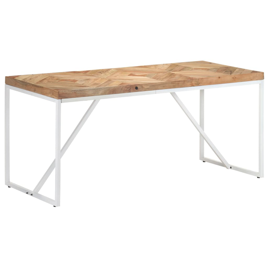 vidaXL Ruokapöytä 160x70x76 cm täysi akaasia- ja mangopuu