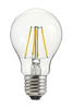 Filamenttikoristelamppu LED, himmennettävä, E27, 4 W, Ø 60 mm, meripihka Läpikuultava