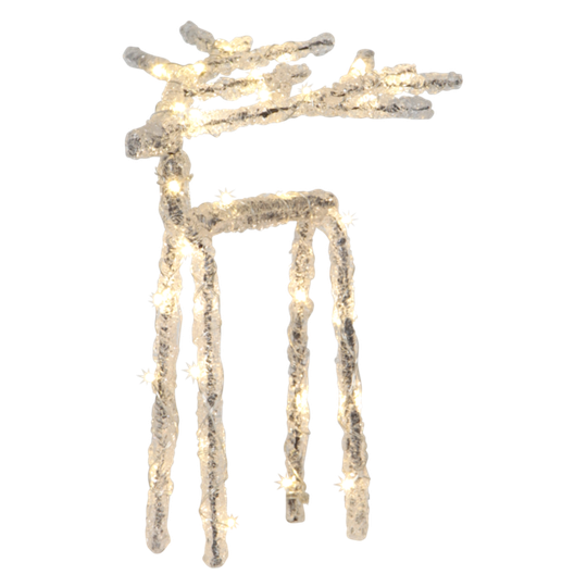 Decoration Deer 20cm (Kirkas / läpinäkyvä)