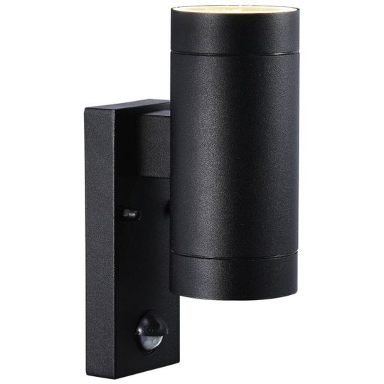 Nordlux TIN 21519103 Julkisivuvalaisin anturi, GU10, IP54 7W, musta