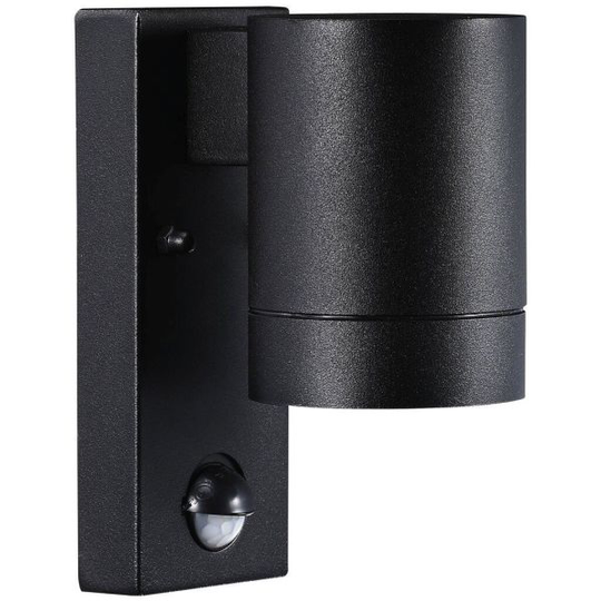 Nordlux TIN 21509103 Julkisivuvalaisin anturi, GU10, IP54, 35W Musta