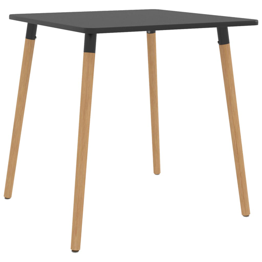 vidaXL Ruokapöytä harmaa 80x80x75 cm metalli