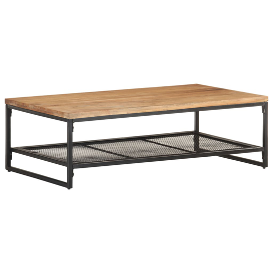 vidaXL Sohvapöytä 110x60x35 cm täysi akaasiapuu