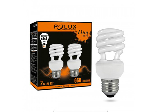 LED-lamppu E27 11 W 2 kpl