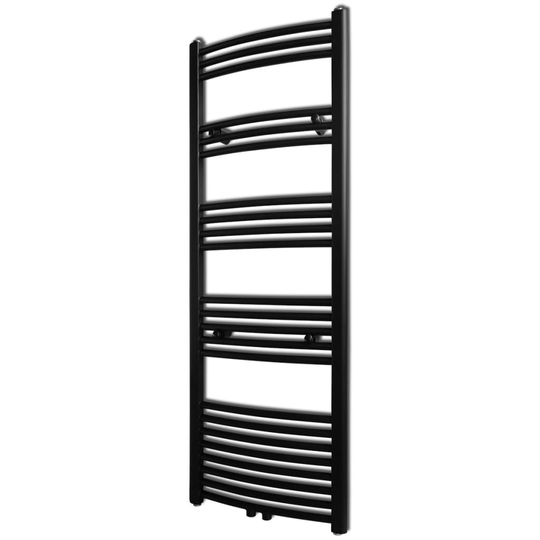 Musta Kylpyhuoneen Keskuslämmitys Pyyheteline Kaareva 500 x 1424 mm